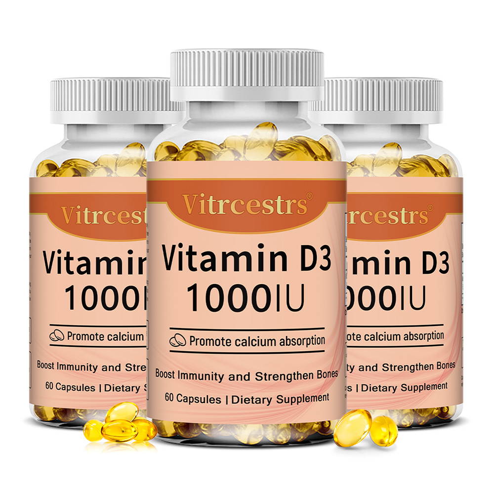 Health Wellness And - Cápsulas de Vitamina D3 1000 UI,