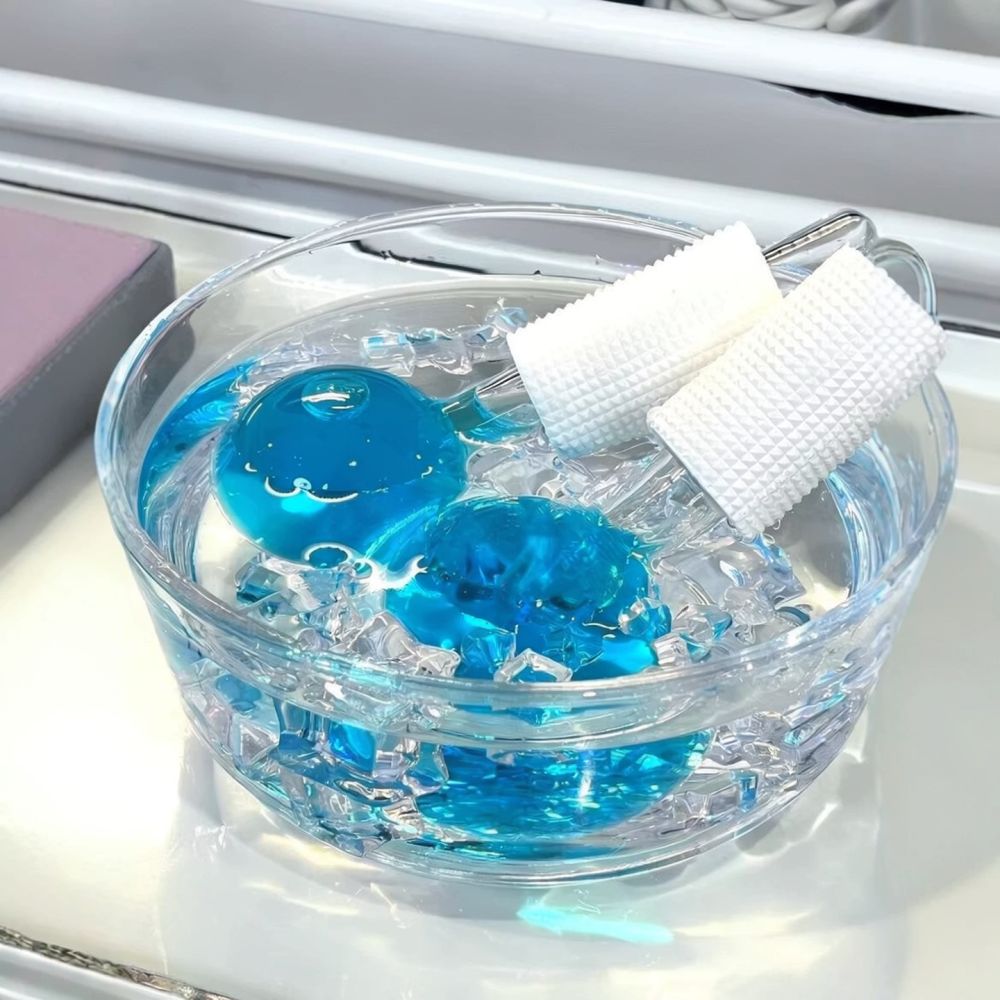 Ice Roller Face Cold - Esferas de hielo para masajes faciales,