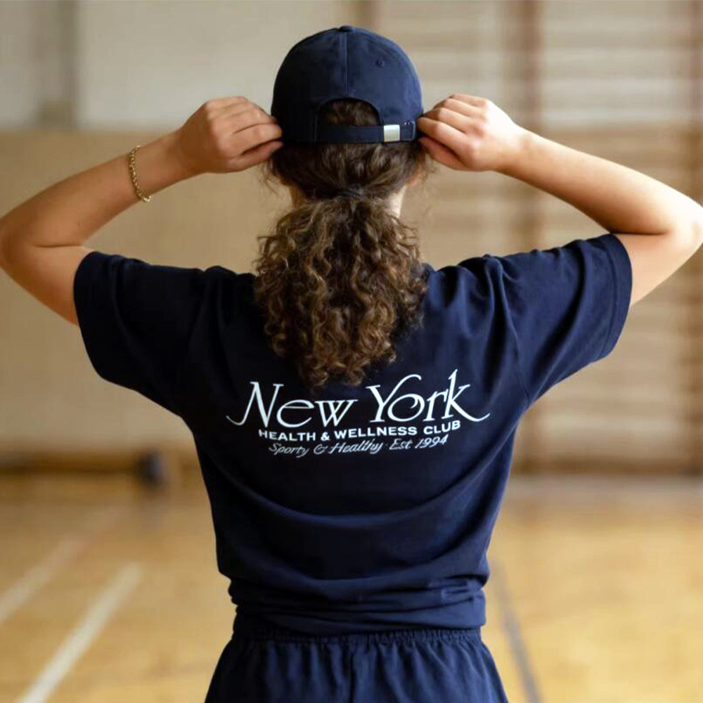 Health Wellness New York - Camisetas de estilo americano vintage con
