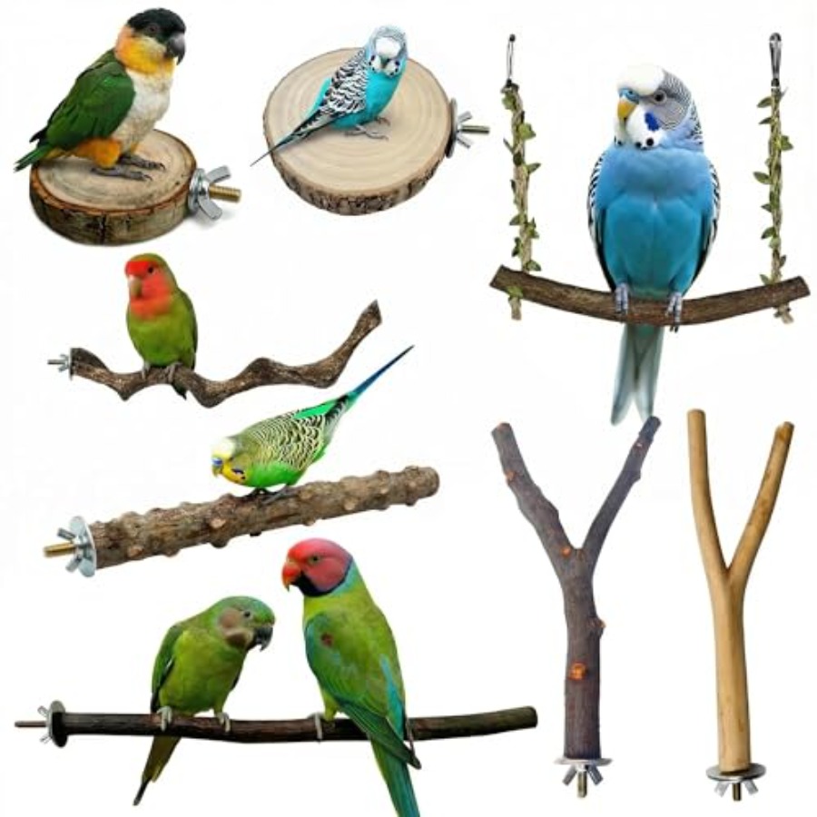 Health & Wellness Llc - 8 perchas de madera natural para