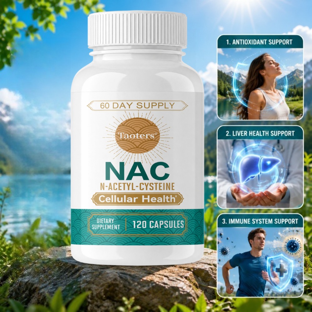 Health Wellness And - Cápsulas de NAC (N-acetilcisteína): favorece la