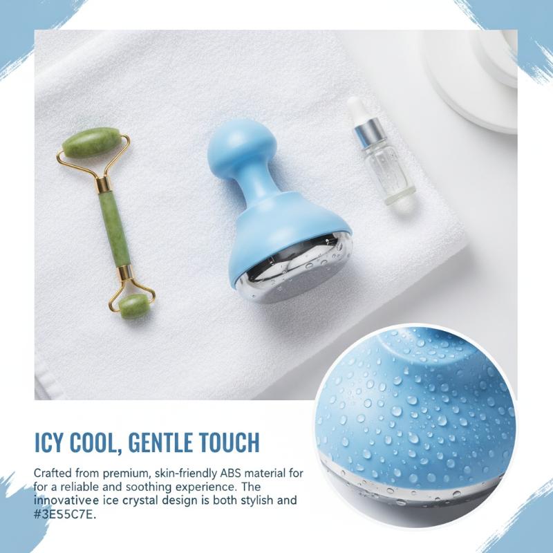 Ice Roller Face Cold - Rodillo masajeador facial de hielo, barra