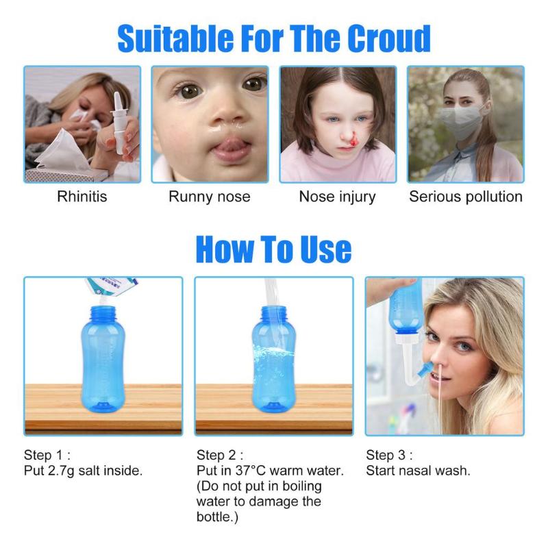 【WA】Botellas de irrigación nas - Neti Pot Nasal Rinse reseña y precio