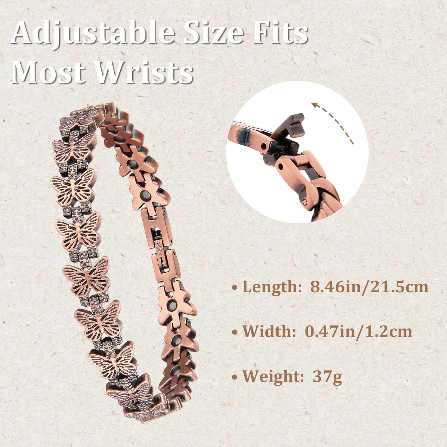 Pulsera Magnética de Cobre Pre - Health Wellness Bracelet reseña y precio