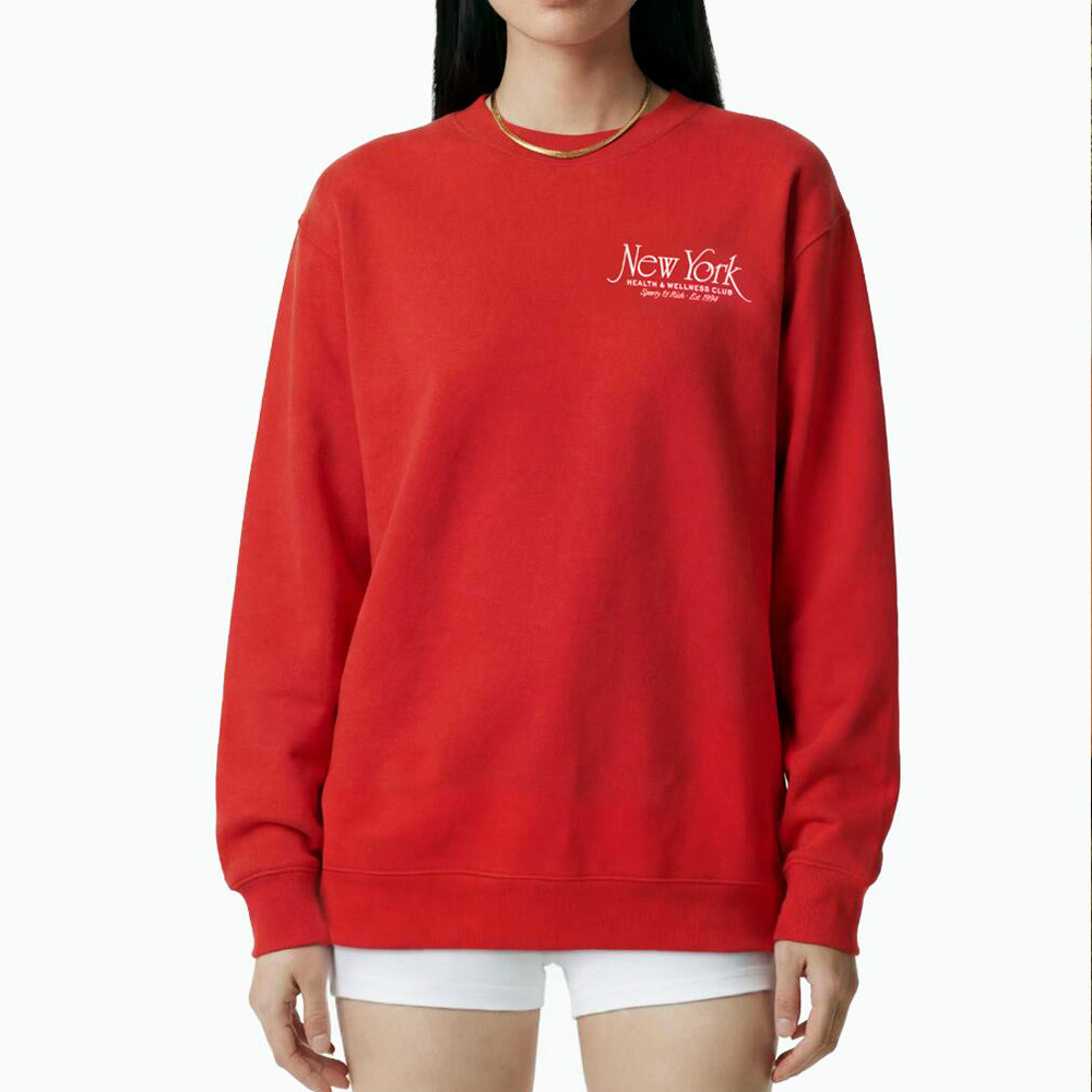 Sudadera Roja para Mujer con E - Health Wellness New York reseña y precio