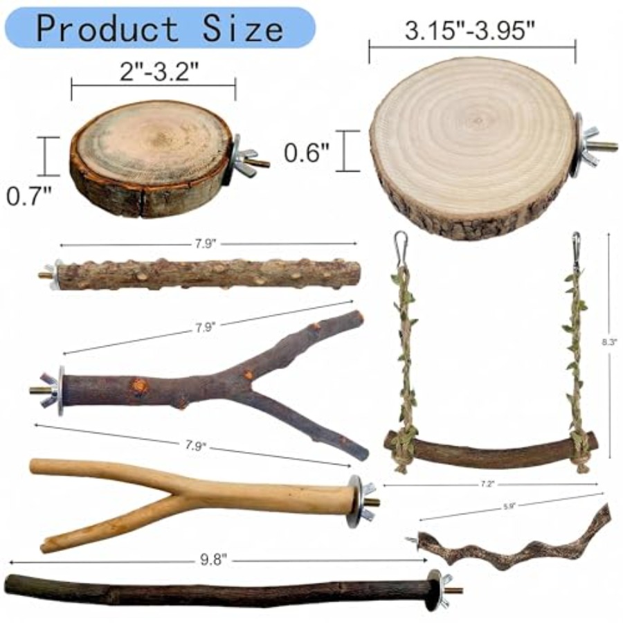 8 perchas de madera natural pa - Health & Wellness Llc reseña y precio