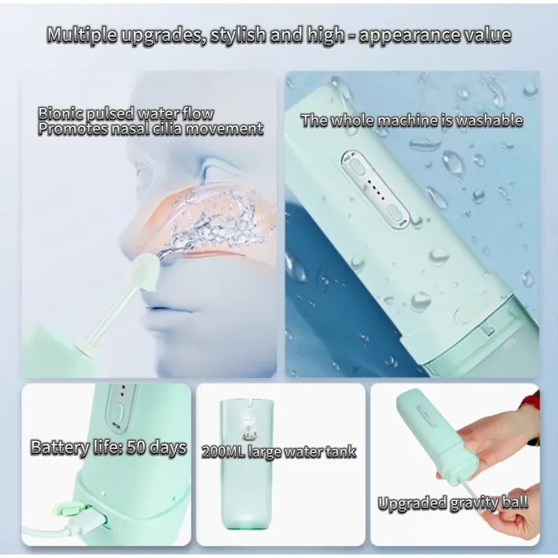 Irrigador Nasal Portátil de Vi - Neti Pot Nasal Rinse reseña y precio