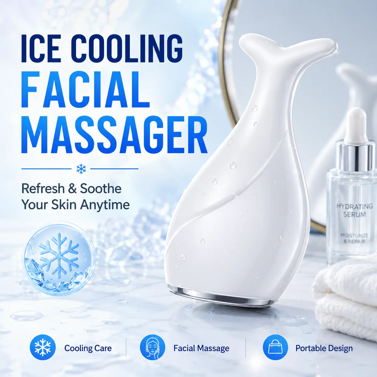 Rodillo de hielo con forma de  - Ice Roller Face Cold reseña y precio