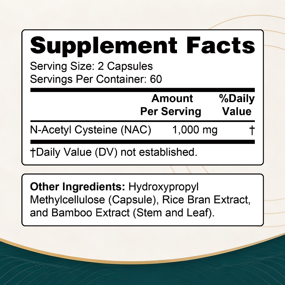 Cápsulas de NAC (N-acetilciste - Health Wellness And reseña y precio