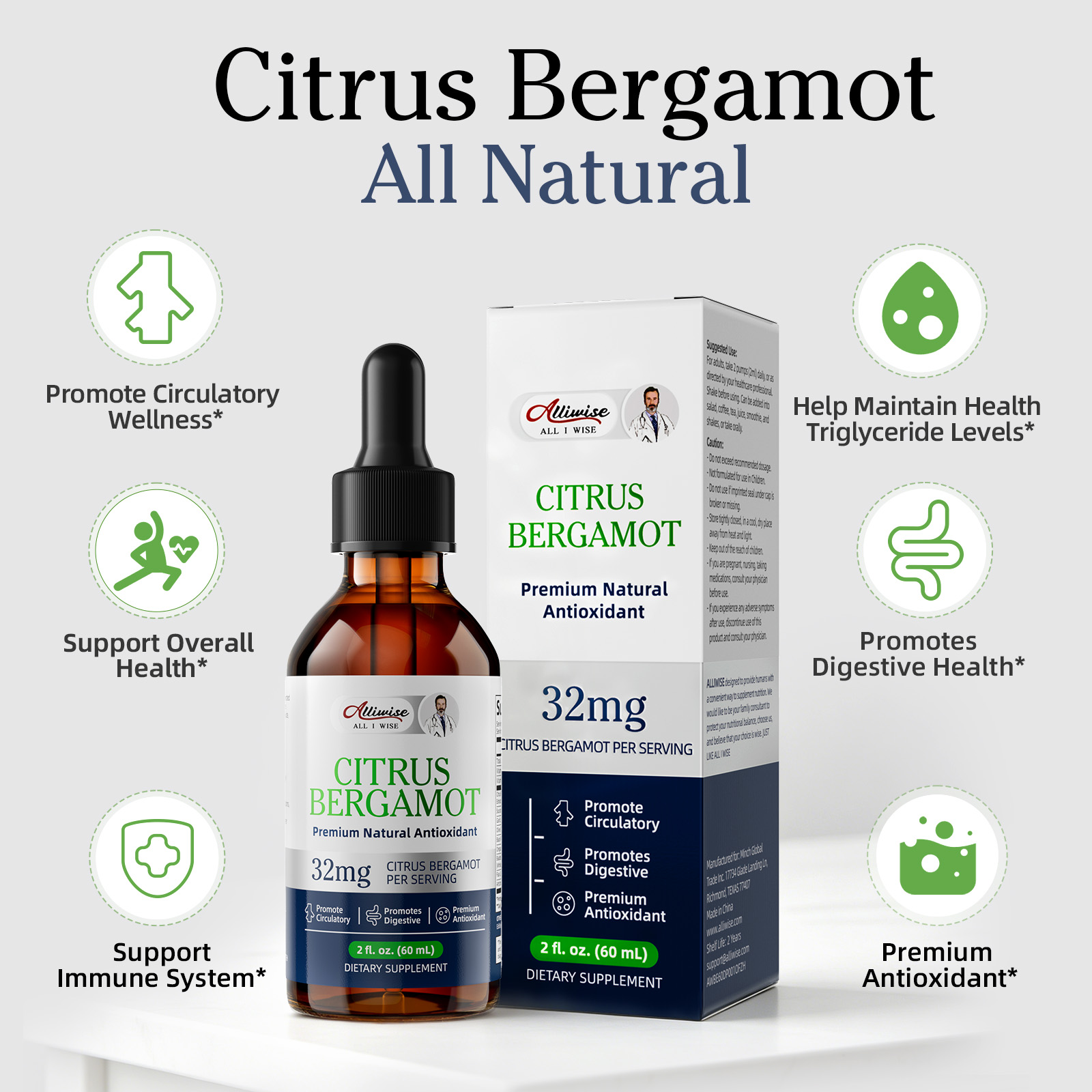 Gotas de Extracto de Bergamota - Health Wellness And reseña y precio